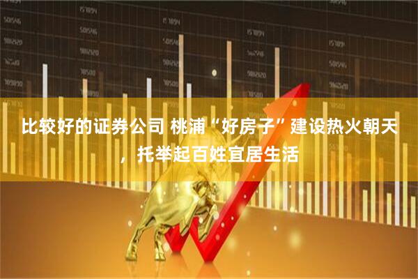 比较好的证券公司 桃浦“好房子”建设热火朝天，托举起百姓宜居生活
